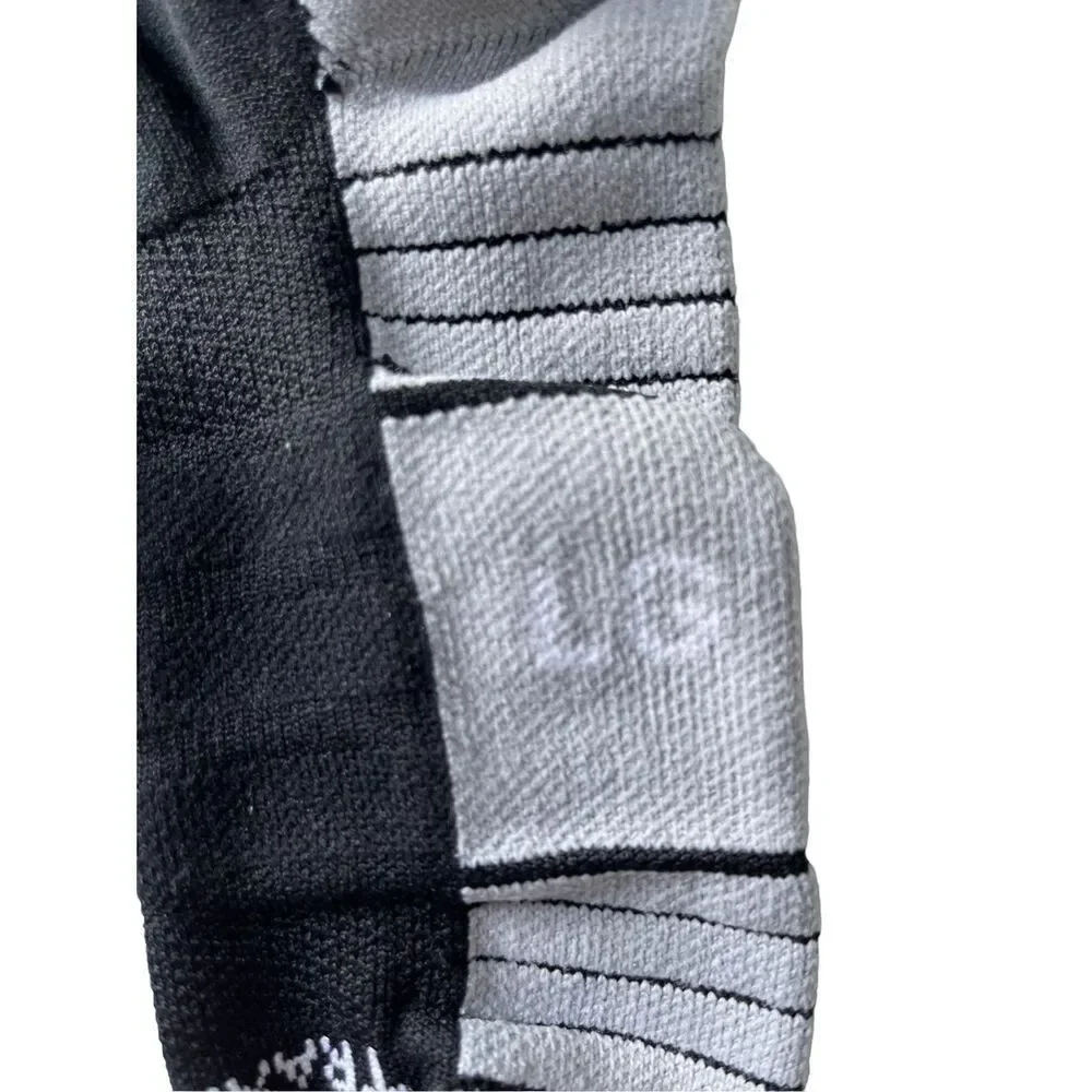 (3) pair of tall black adidas soccer socks - L
